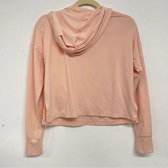 Nike Dri Fit Peach Lightweight Hoodie Pullover Sweater Womens S Boxy Fit Running - Picture 6 of 7